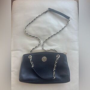 DKNY Black Leather Shoulder Bag